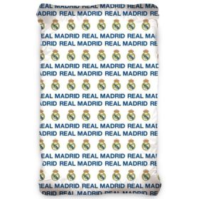    Real Madrid gumis lepedő, 90x200x25cm, Kék-fehér (171011)