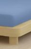 Jersey Kék gumis lepedő, 120-130x200 cm 