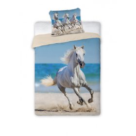   Best Friends ágyneműhuzat, Lovas-white, 140x200 + 70x90 cm (009)