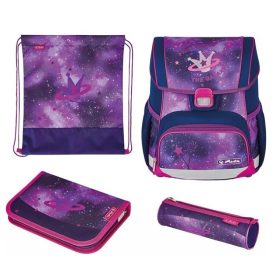   Herlitz Loop Plus iskolatáska szett, Galaxy Princess/Koronás