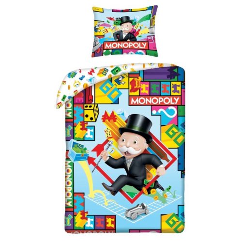 Monopoly ágyneműhuzat + tornazsák szett (100 % pamut) (1103)