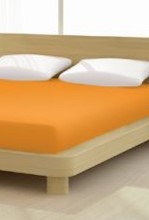 Jersey gumis lepedő, 140-160x200 cm, 135 g/nm, Orange/Narancs (265)- Mr Sandman