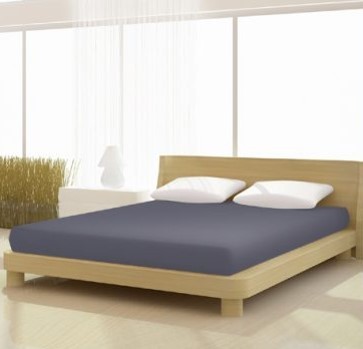 Jersey gumis lepedő, 140-160x200 cm, 150 g/nm, Antracit szürke (227)- Mr Sandman