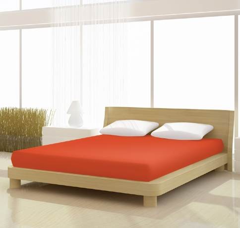 Jersey gumis lepedő, 140-160x200 cm, 150 g/nm, Karmin (264) - Mr Sandman