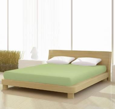 Jersey gumis lepedő, 140-160x200 cm, 150 g/nm, Kiwi/Zöld (268) - Mr Sandman