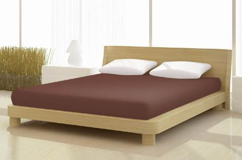Jersey gumis lepedő, 140-160x200 cm, 150 g/nm, Tabak/Barna (280)- Mr Sandman