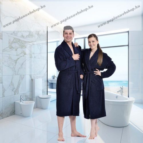 Kapucnis frottír köntös, Szürke (100 % pamut), XXXXL (4XL)