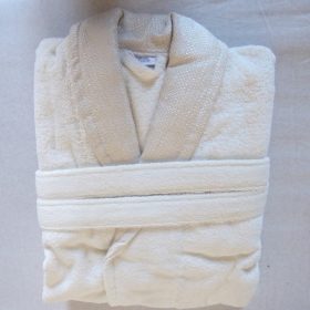   Frottír sálgalléros köntös, Beige elegante (1)(100 % pamut), L