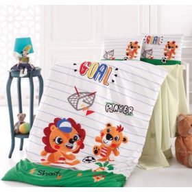 Oroszlános és macis ágyneműhuzat (90x135 + 40x50 cm)