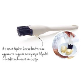   Új generációs Szilikon Kenőecset forgatható fejjel, Fehér-kék - Tupperware