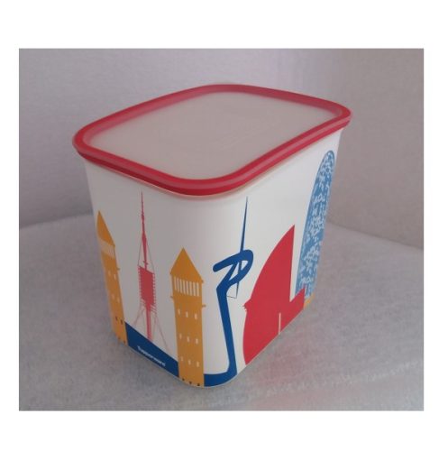 Mindennapi szögletes/Tároló 2,1 liter Városmintás - Tupperware