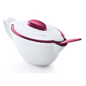 Mediterrán Szószos tálaló kanállal piros-  Tupperware