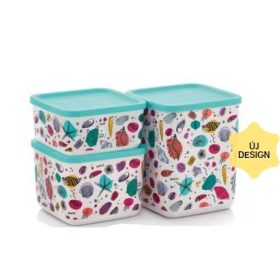   Hűs Kocka szett, Tenger gyümölcsei 3 db, 650ml + 1000 ml + 1800 ml - Tupperware