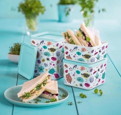 Hűs Kocka szett, Tenger gyümölcsei 3 db, 650ml + 1000 ml + 1800 ml - Tupperware