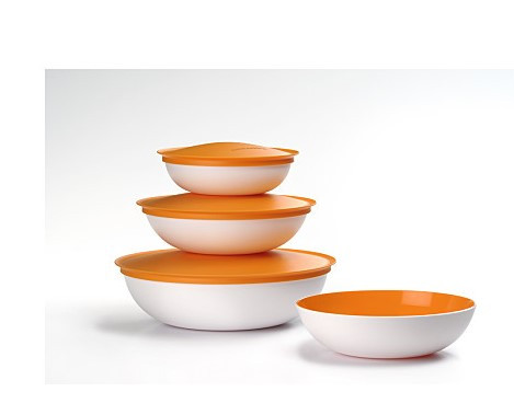 Allegra tál tetővel narancs 1,5 liter - Tupperware