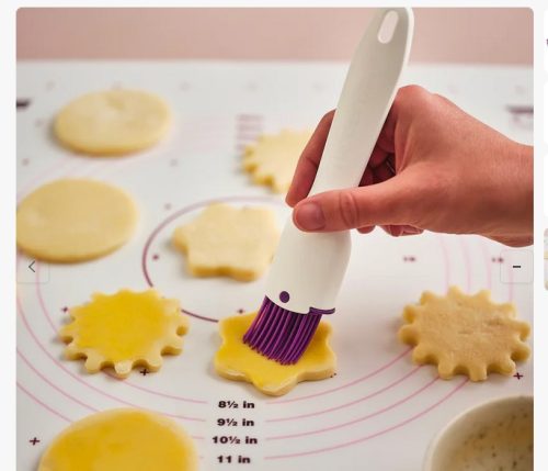 Új generációs Szilikon Kenőecset forgatható fejjel, Fehér-lila - Tupperware