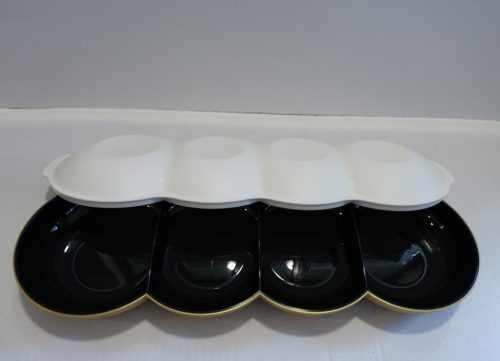 Allegra tálaló tetővel Fekete-arany- Tupperware