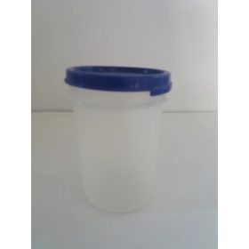   Kerek Mindenes kék tetővel 440 ml - BEMUTATÓ DARAB, KISSÉ ELSZíNEZŐDÖTT - Tupperware