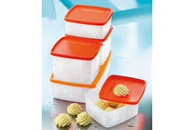 Hópelyhes Antarktisz fagyasztó doboz piros tetővel, 800 ml-es - Tupperware