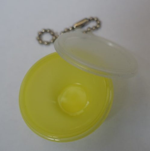 Tupperware kulcstartó, Sárga tál forma