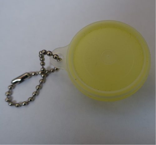 Tupperware kulcstartó, Sárga tál forma