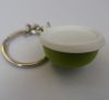 Tupperware kulcstartó, zöld tál forma