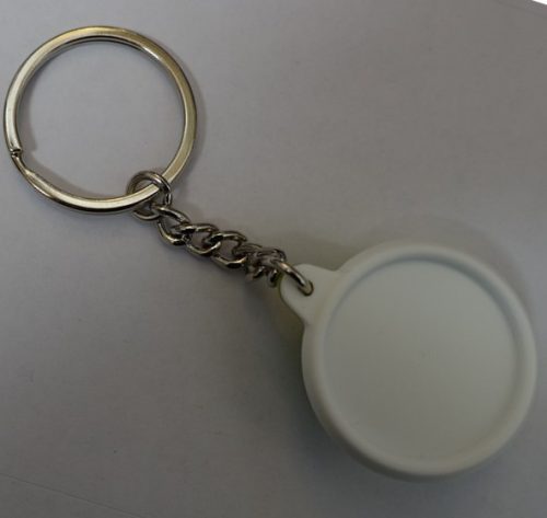 Tupperware kulcstartó, zöld tál forma