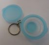 Tupperware kulcstartó, Kék lapos bővíthető tál forma