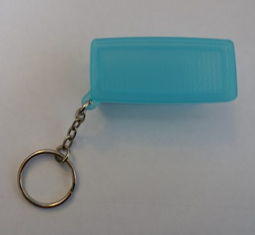 Tupperware kulcstartó, Kék négyzet forma