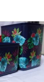 Hűs Kocka szett, sötétlila Tropical 1800 ml - Tupperware