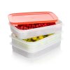 Fagyasztó társ torony piros tetővel 3 x 675 ml- Tupperware