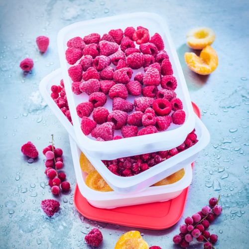 Fagyasztó társ torony piros tetővel 3 x 675 ml- Tupperware