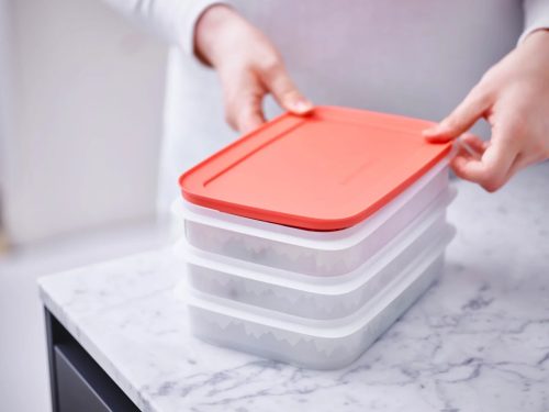Fagyasztó társ torony piros tetővel 3 x 675 ml- Tupperware