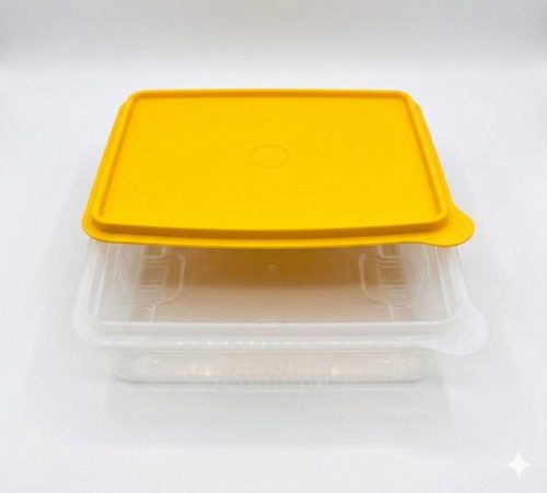 Konyhaművész süteményes 2,9 l , fehér - sárga - Tupperware